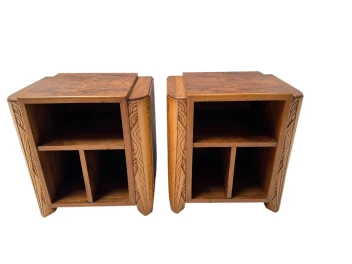 Two Art Deco Cabinets or Bed Side Tables, 1930s